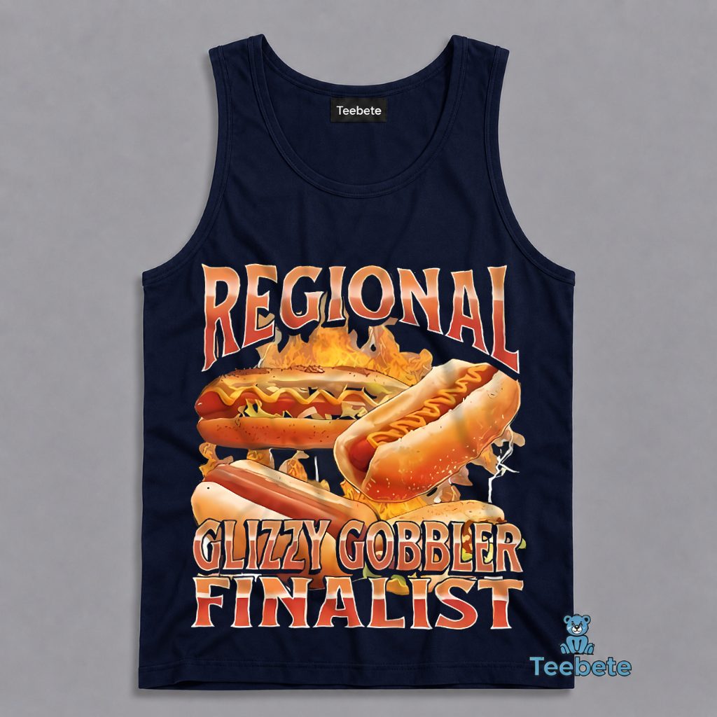 Regional Glizzy Gobbler Finalist Funny Hot Dog Eating Contest Tanktop Regional Glizzy Gobbler Finalist Funny Hot Dog Eating Contest Tanktop