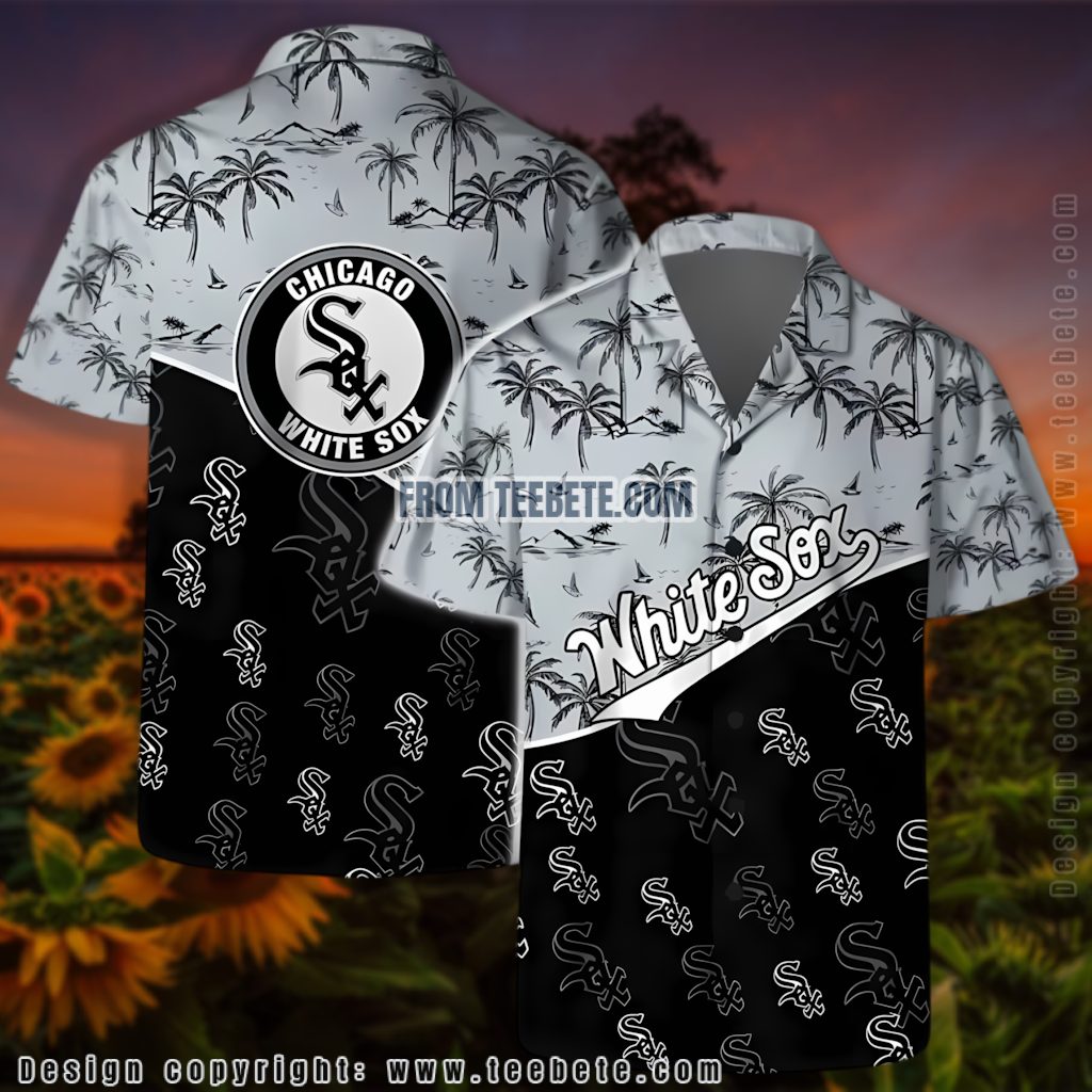 Split Palm Chicago White Sox Hawaiian Shirt Version 2 Split Palm Chicago White Sox Hawaiian Shirt Version 2