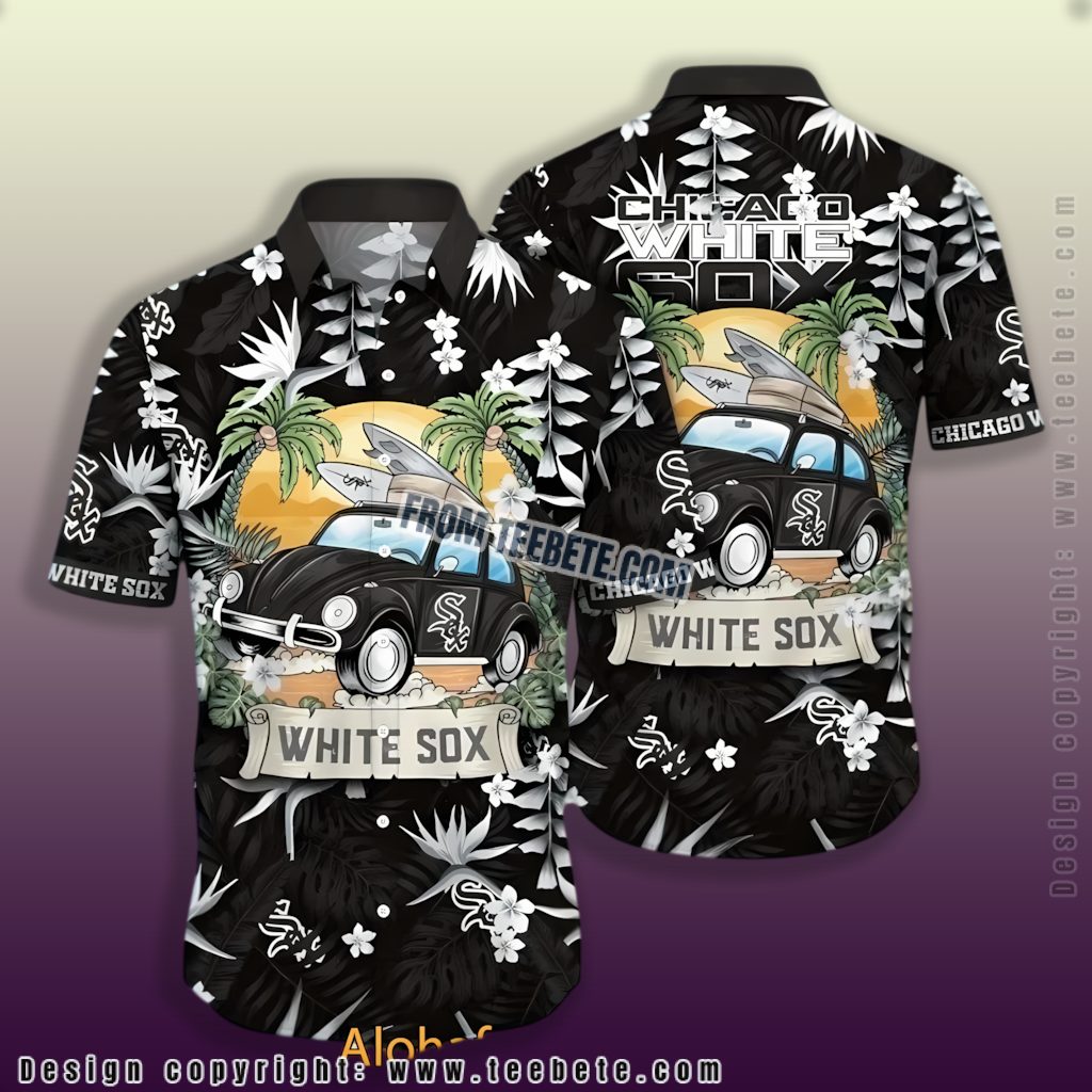 Surf Car Chicago White Sox Hawaiian Shirt