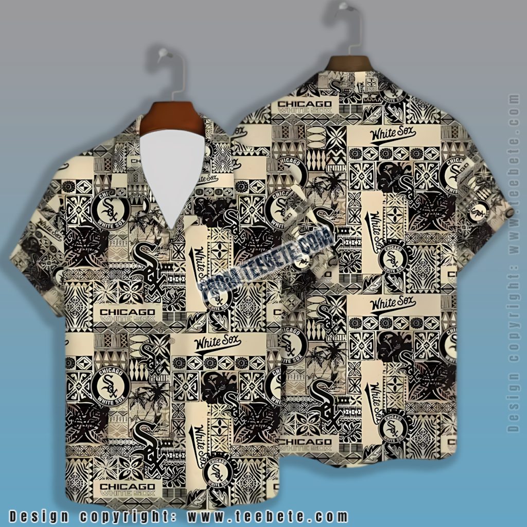 Tribal Patchwork Chicago White Sox Hawaiian Shirt