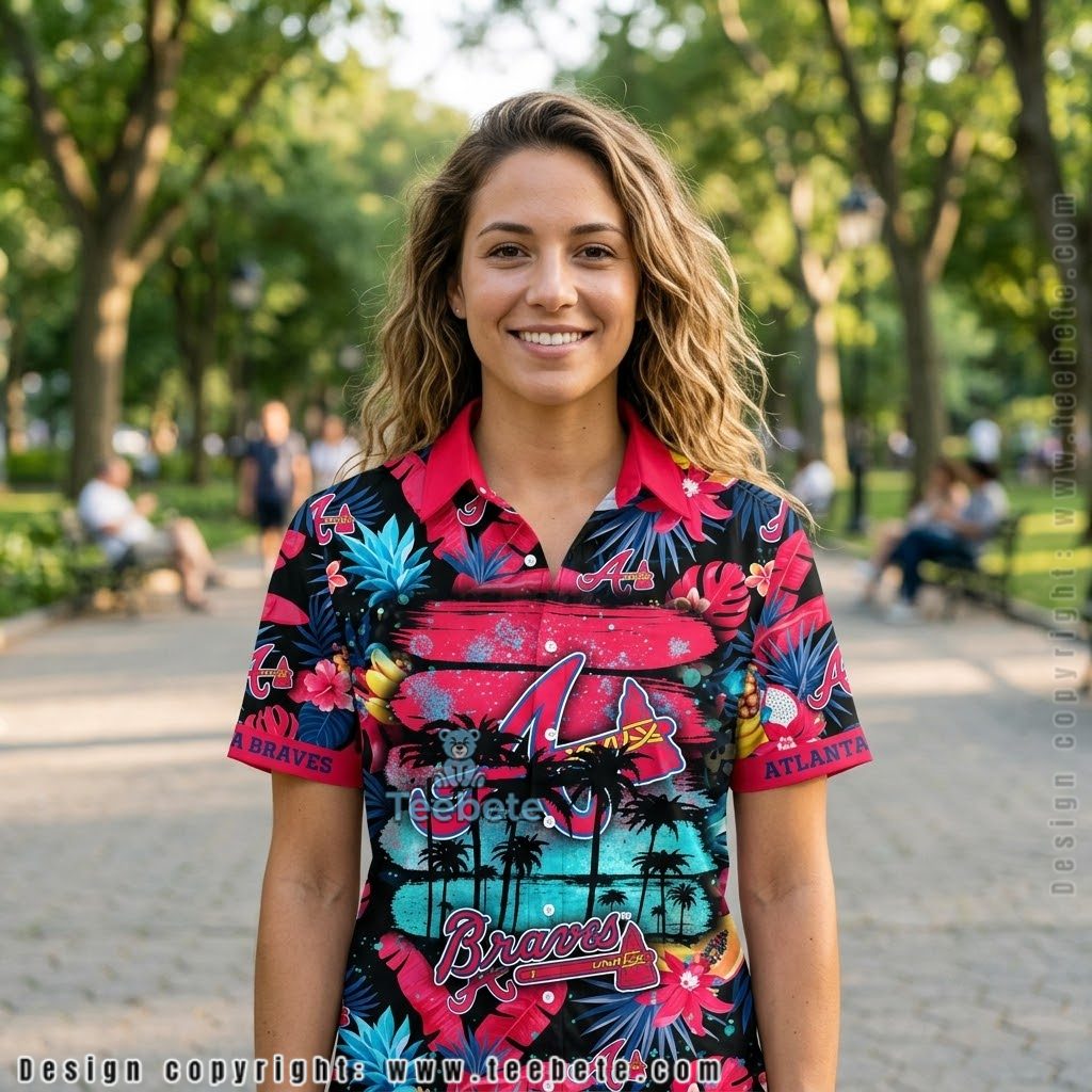 Tropical Fruit Atlanta Braves Hawaiian Shirt