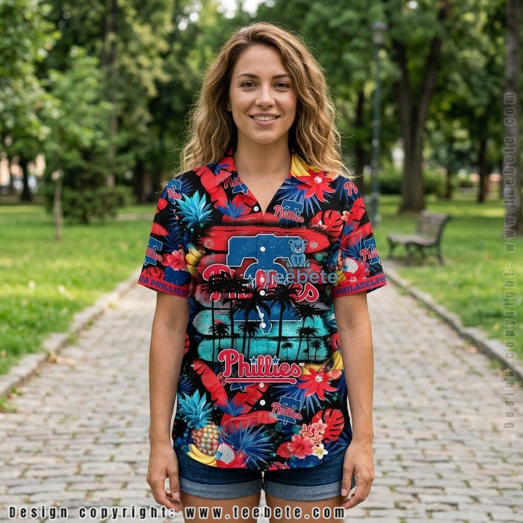 Tropical Fruit Philadelphia Phillies Hawaiian Shirt