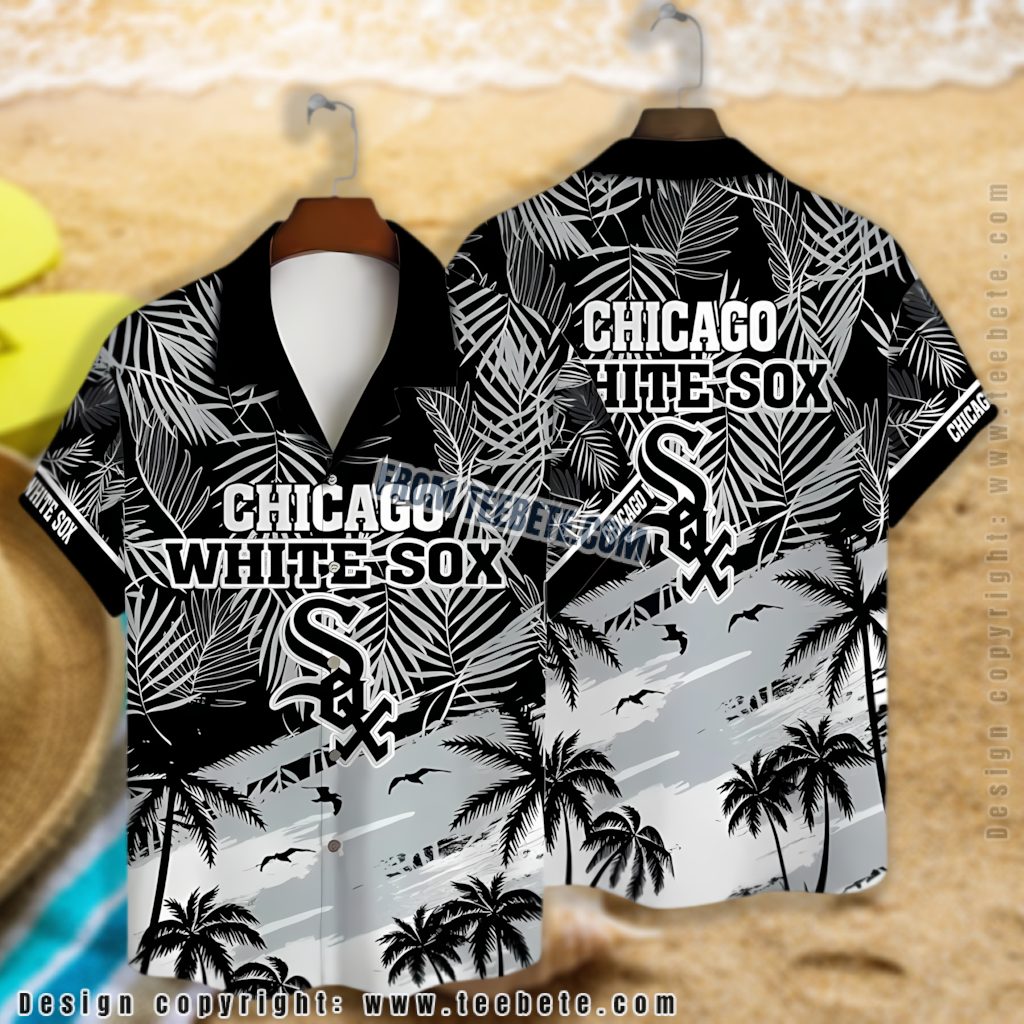 Tropical Palm Chicago White Sox Beach Shirt Version 2 Tropical Palm Chicago White Sox Beach Shirt Version 2