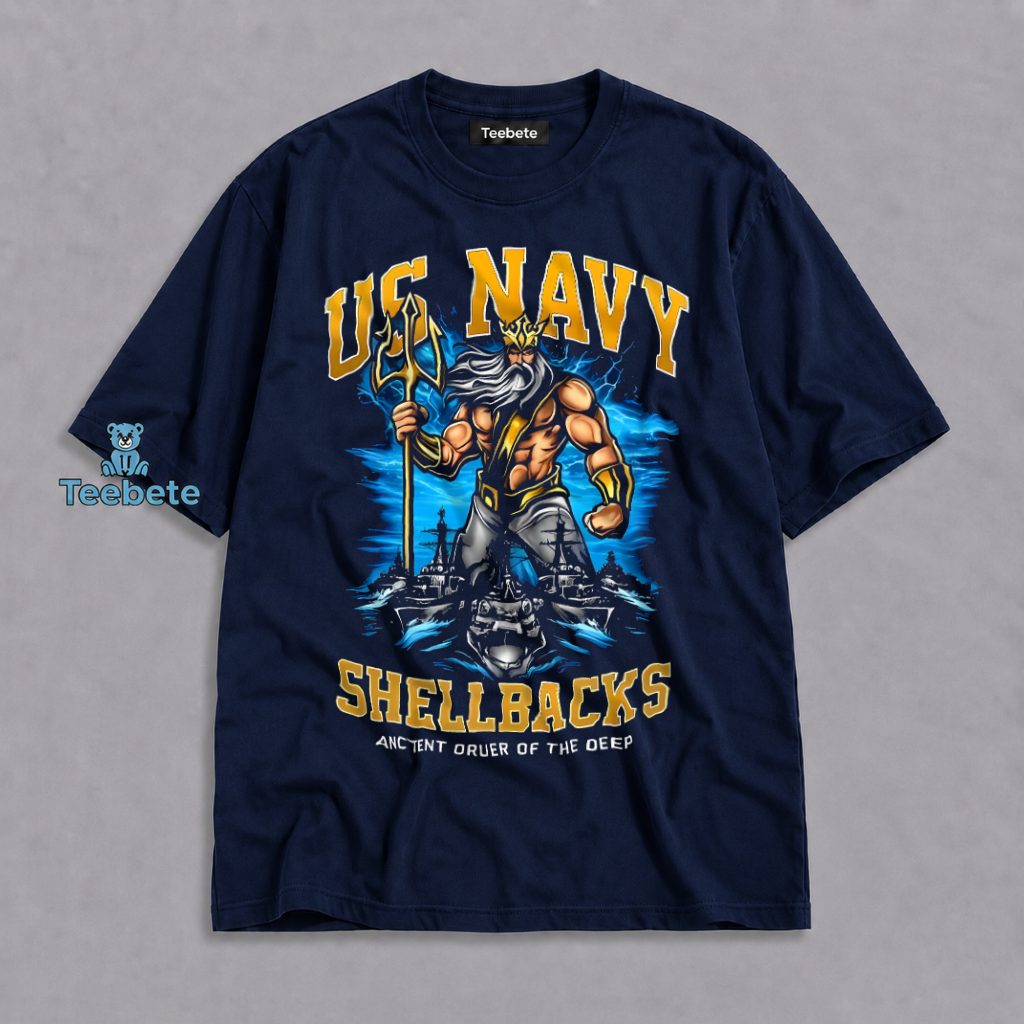 US Navy Shellbacks Ancient Order Of The Deep Poseidon Shirt