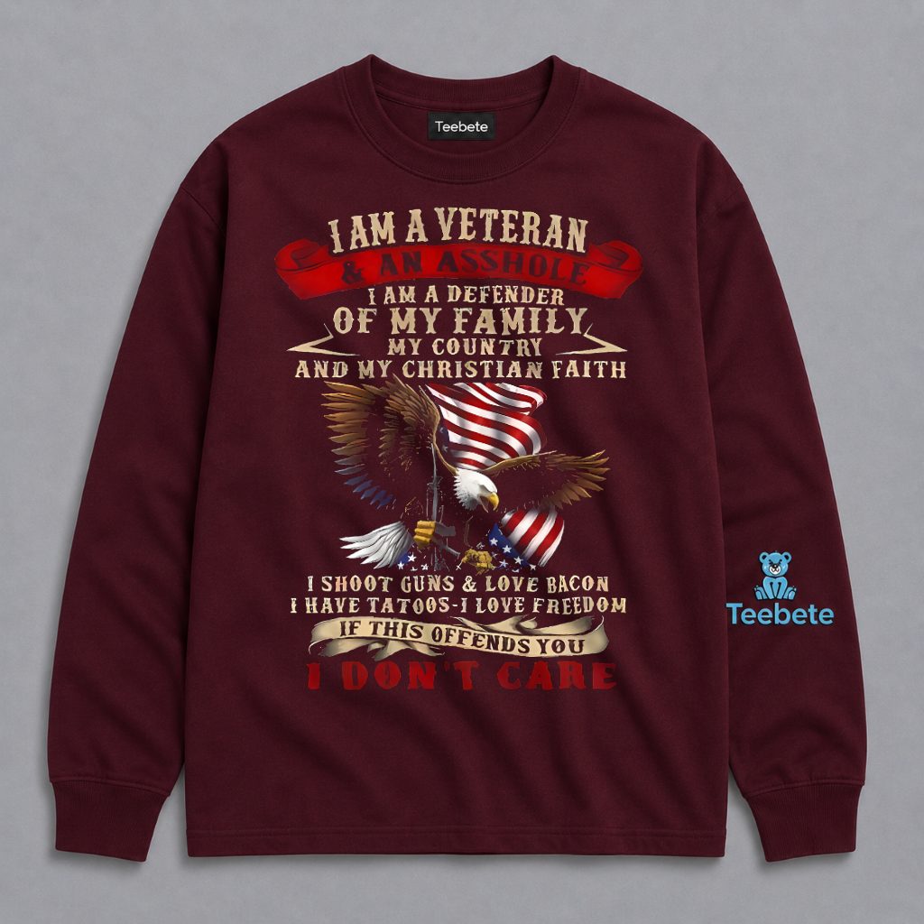 Veteran Defender Of Family Country Christian Faith Shoot Guns Love Freedom If Offended I Don't Care Long Sleeve Veteran Defender Of Family Country Christian Faith Shoot Guns Love Freedom If Offended I Don't Care Long Sleeve