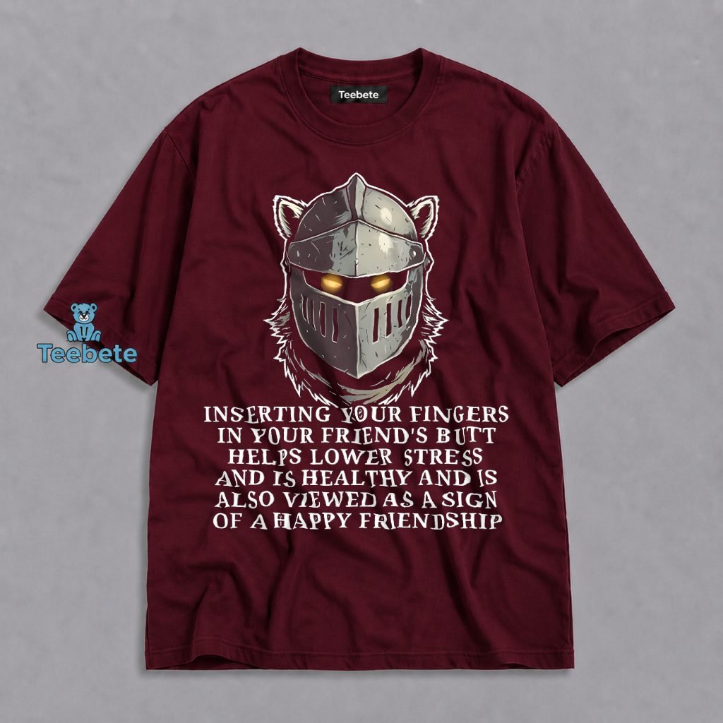 Wolf Knight Poking Friends In The Butt For Stress Relief Friendship Shirt
