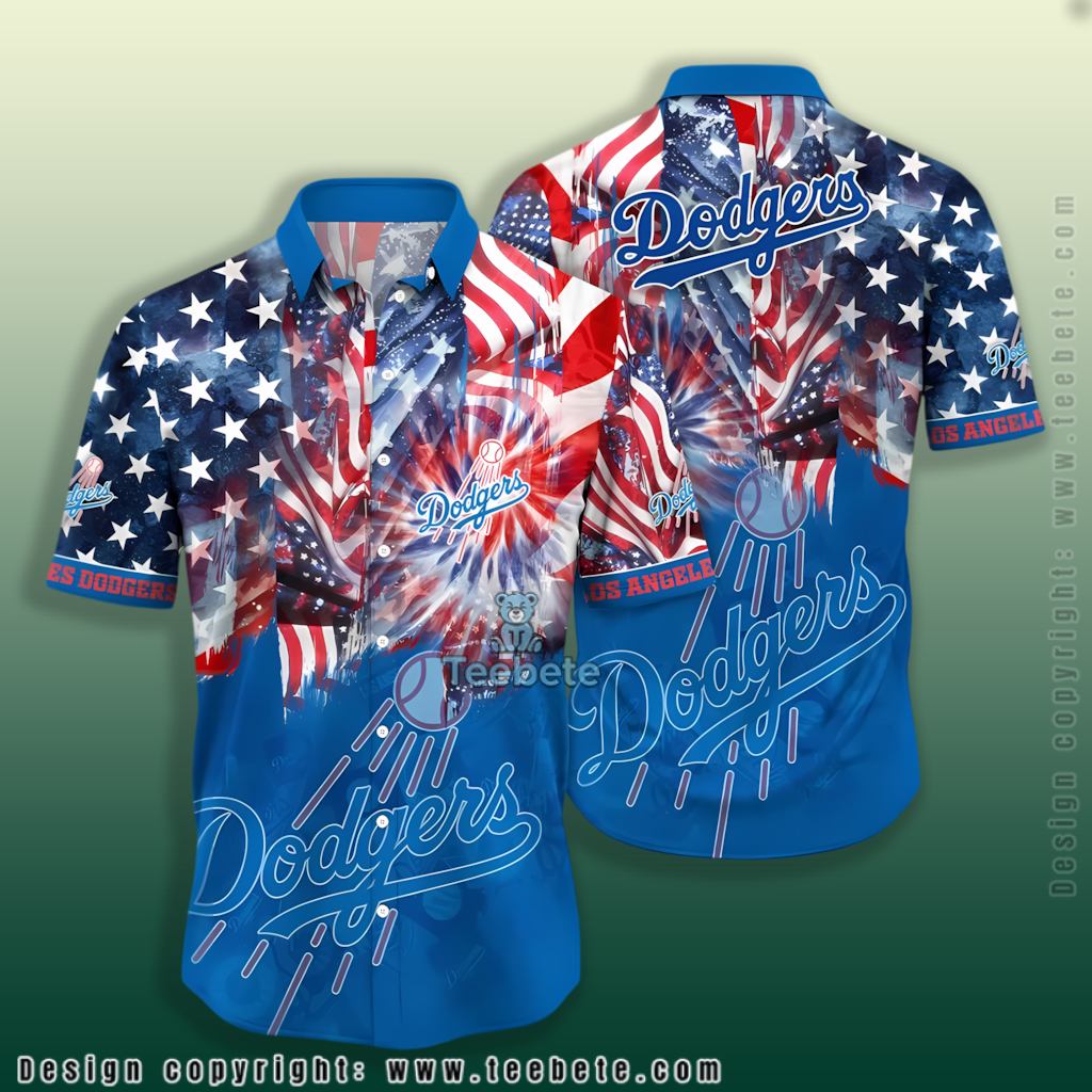 4th Of July Los Angeles Dodgers Hawaiian Shirt