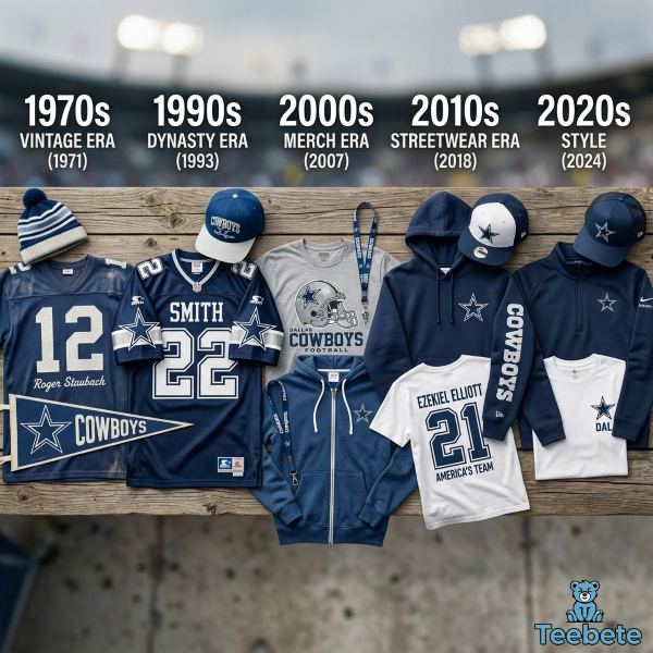 Dallas Cowboys Apparel Through The Years