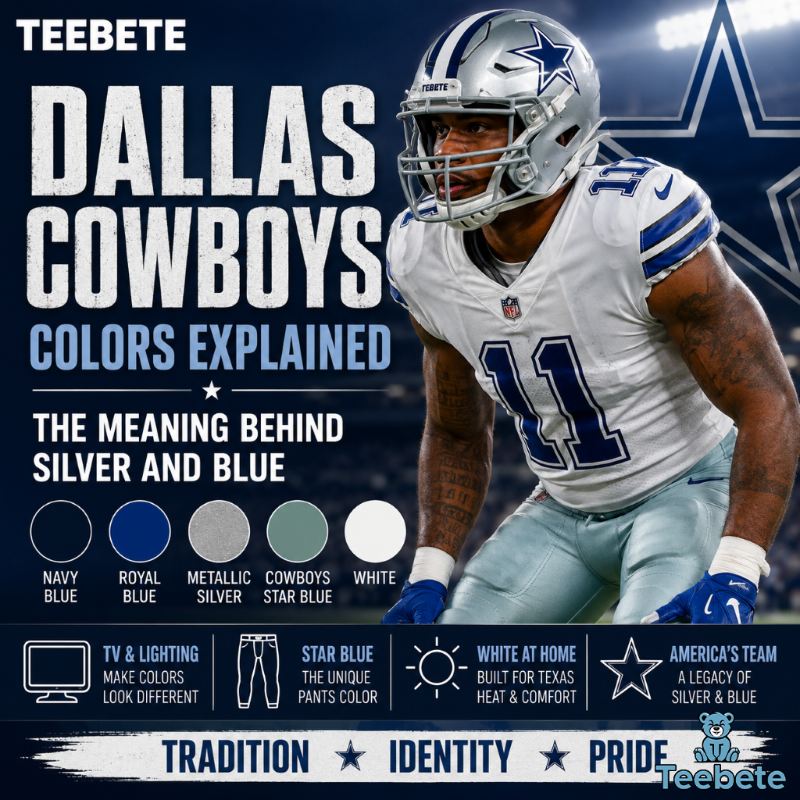 Dallas Cowboys Colors Silver and Blue Explained