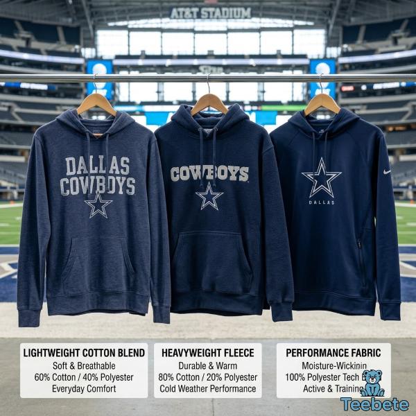Dallas Cowboys Hoodie Fabric Comparison Guide