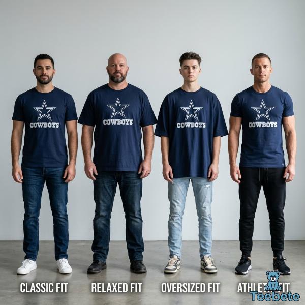 Dallas Cowboys T Shirts Different Fit Comparison