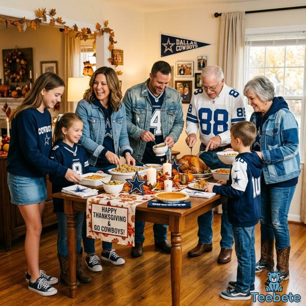 Dallas Cowboys Thanksgiving Outfit Family Game Day