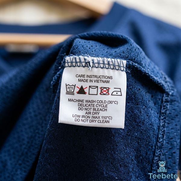 Football Apparel Care Label Symbols