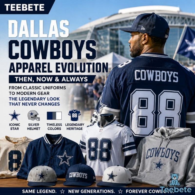 How Dallas Cowboys Apparel Has Changed Over the Decades