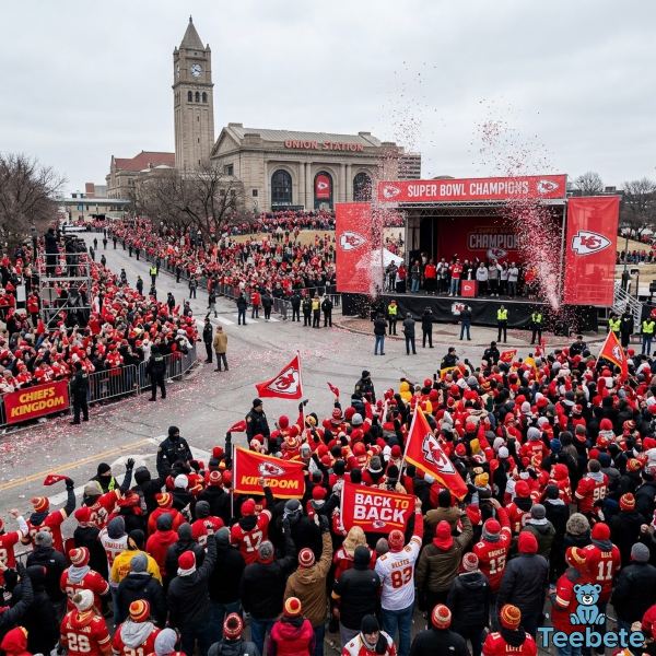 Kansas City Chiefs Parade At Union Station