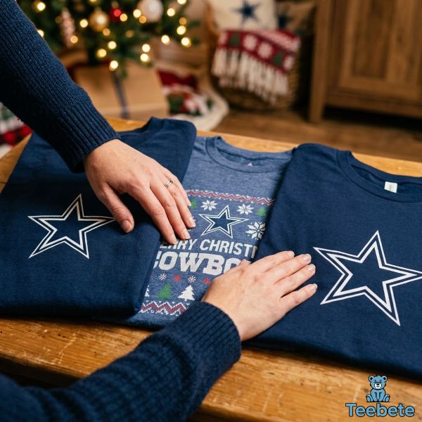 Premium Cotton Dallas Cowboys Christmas Shirt
