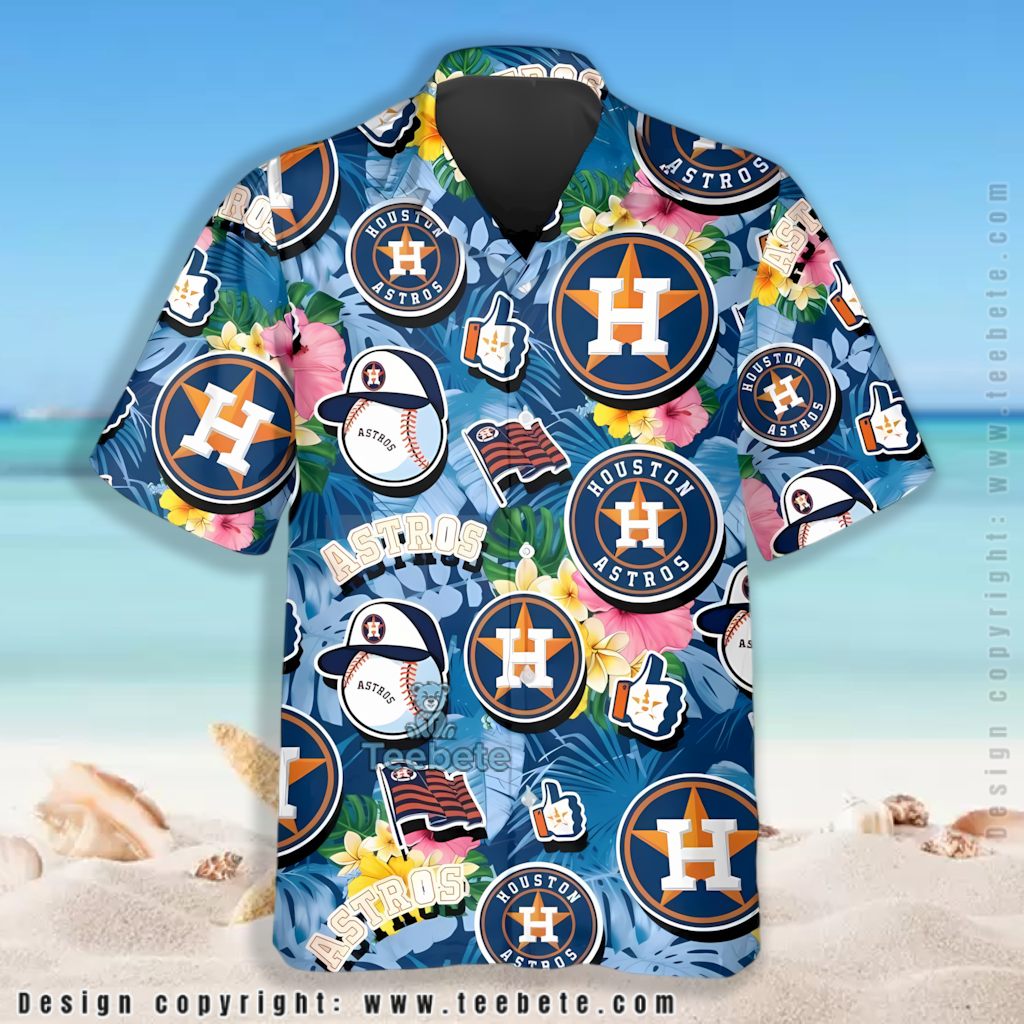 Baseball Pattern Houston Astros Hawaiian Shirt Version 2 Baseball Pattern Houston Astros Hawaiian Shirt Version 2
