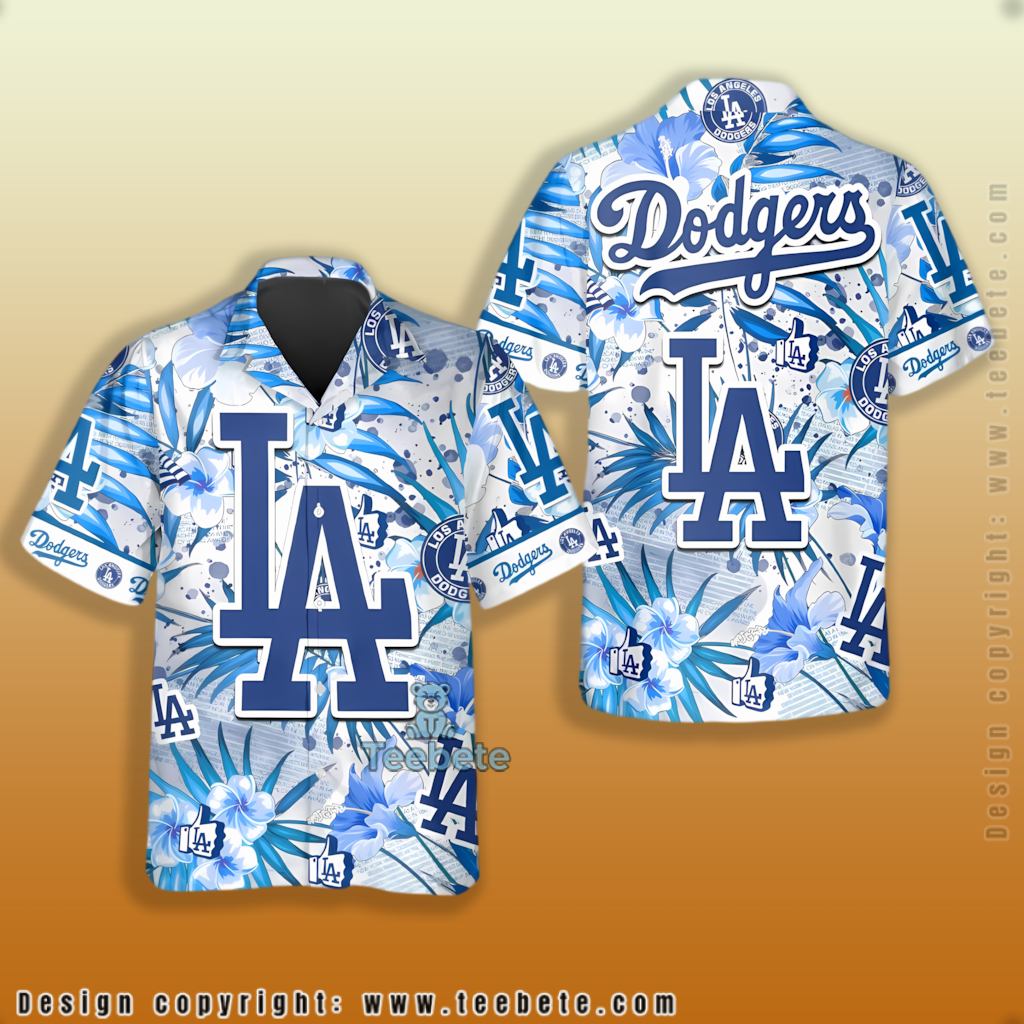 Big Logo Los Angeles Dodgers Tropical Shirt