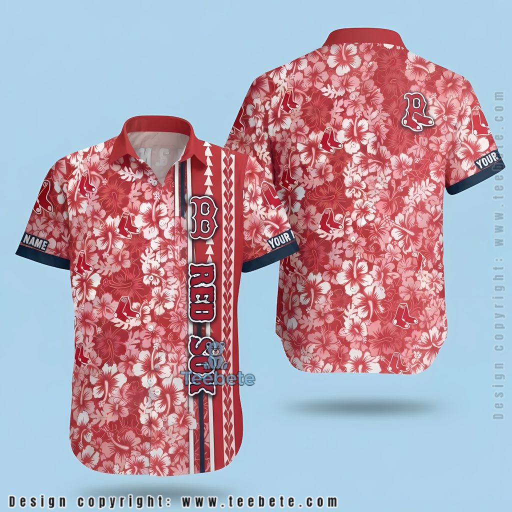 Boston Red Sox Aloha Shirt Fireworks Leopard Print Flag Boston Red Sox Aloha Shirt Fireworks Leopard Print Flag