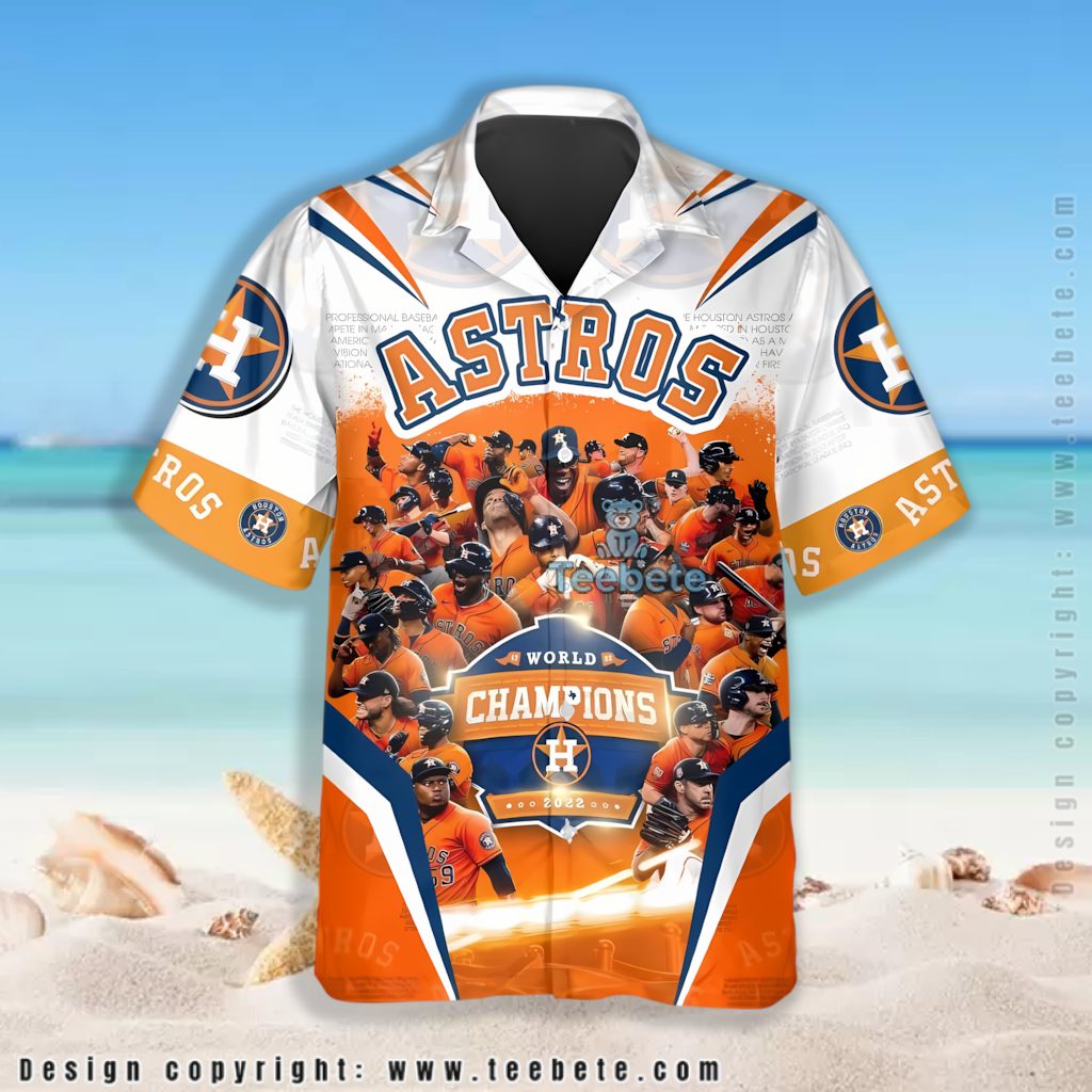 Cartoon Baseball Houston Astros Hawaiian Shirt Version 2 Cartoon Baseball Houston Astros Hawaiian Shirt Version 2