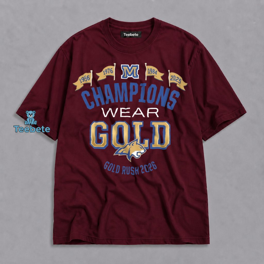 Champions Wear Gold Rush 2026 Mascot Shirt