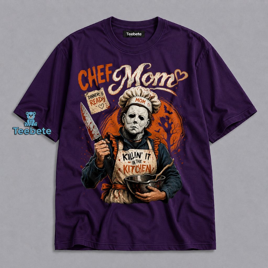 Chef Mom Michael Myers Knife Shirt