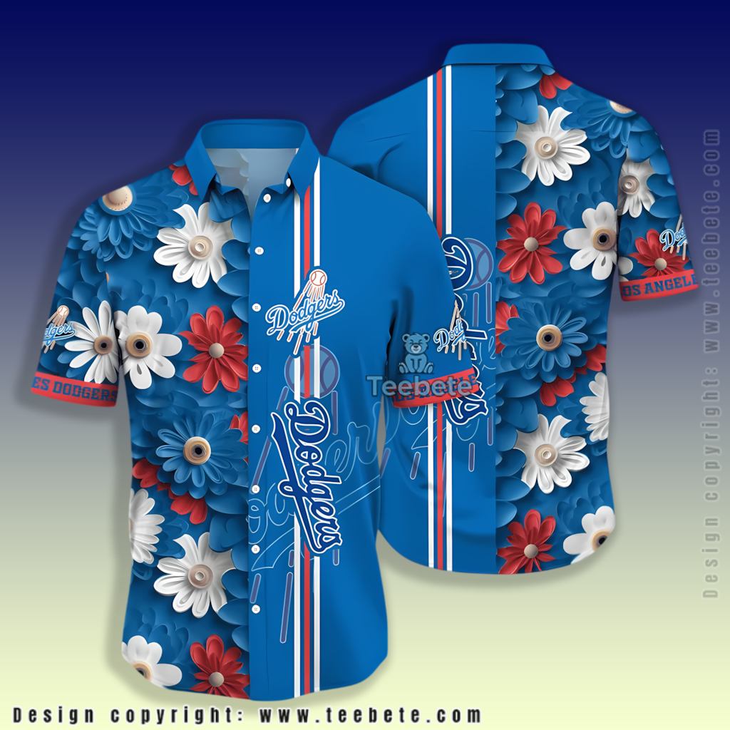 Daisy Los Angeles Dodgers Button Up Shirt