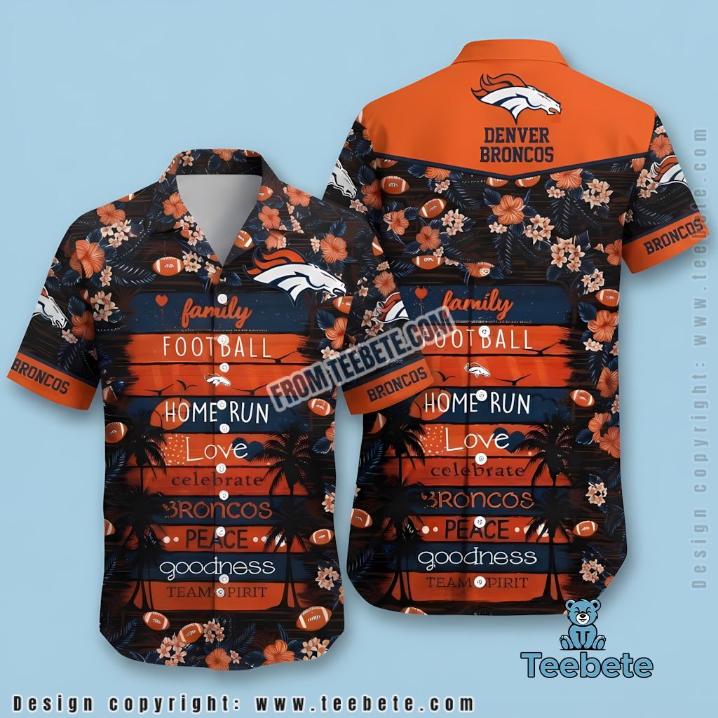 Denver Broncos Hawaiian Shirt Mickey Mouse