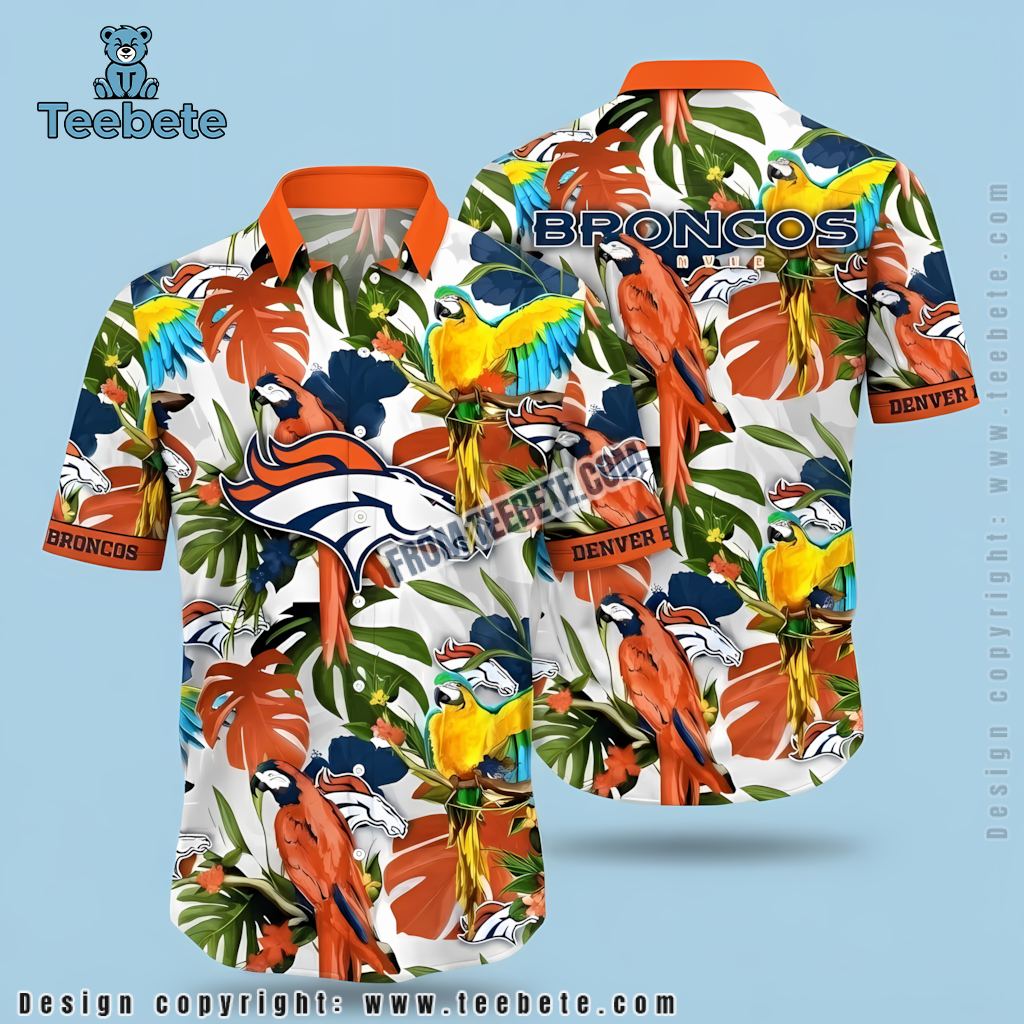 Denver Broncos Hawaiian Shirt Palm Tree Denver Broncos Hawaiian Shirt Palm Tree