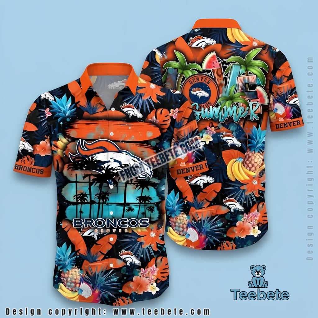 Denver Broncos Hawaiian Shirt Skull Pumpkin Denver Broncos Hawaiian Shirt Skull Pumpkin
