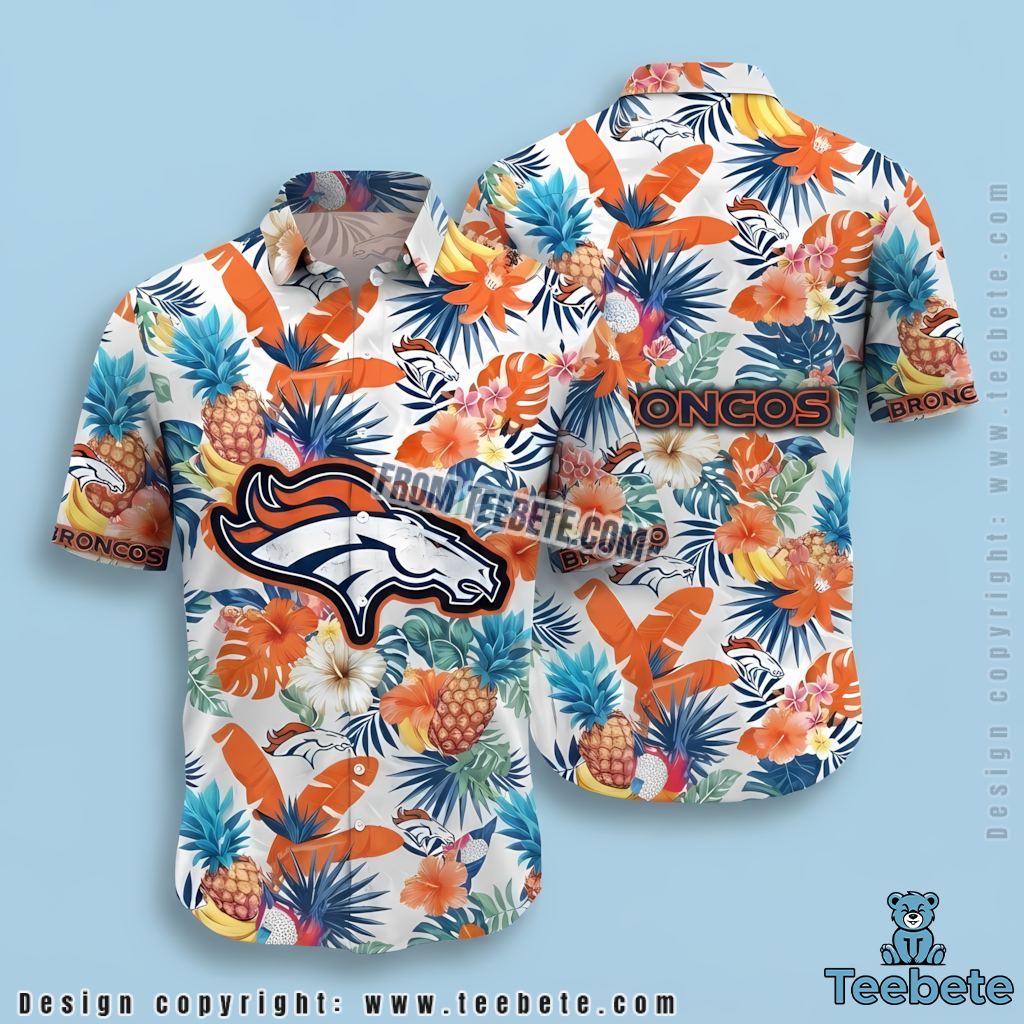 Denver Broncos Tropical Shirt Pineapple Fruit