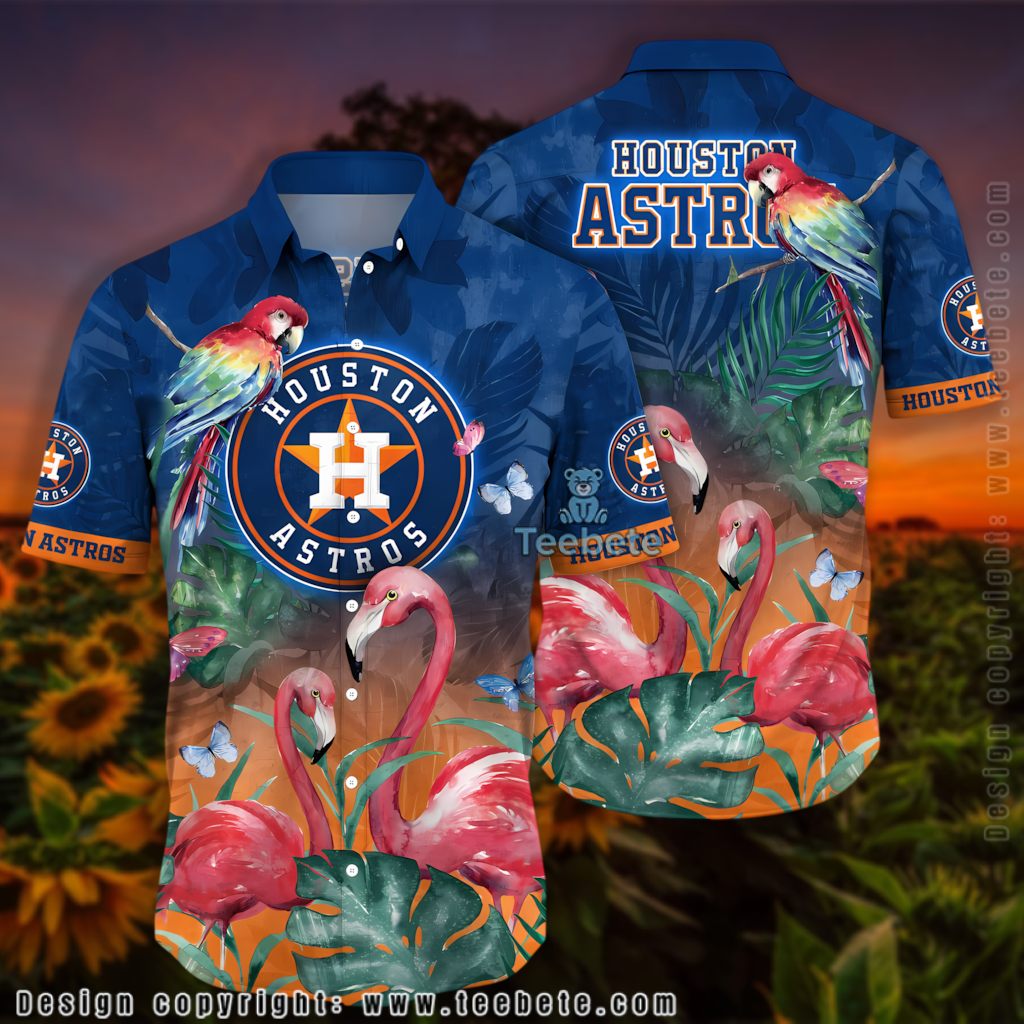 Flamingo Beach Houston Astros Hawaiian Shirt Version 2 Flamingo Beach Houston Astros Hawaiian Shirt Version 2