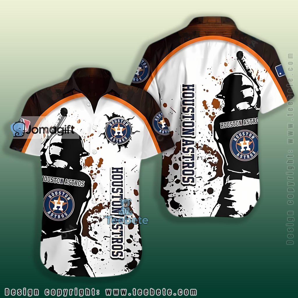 Gothic Skull Houston Astros Hawaiian Shirt