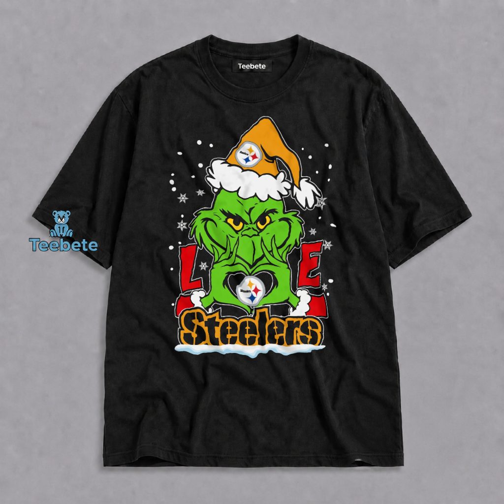 Grinch Love Pittsburgh Steelers Christmas Shirt