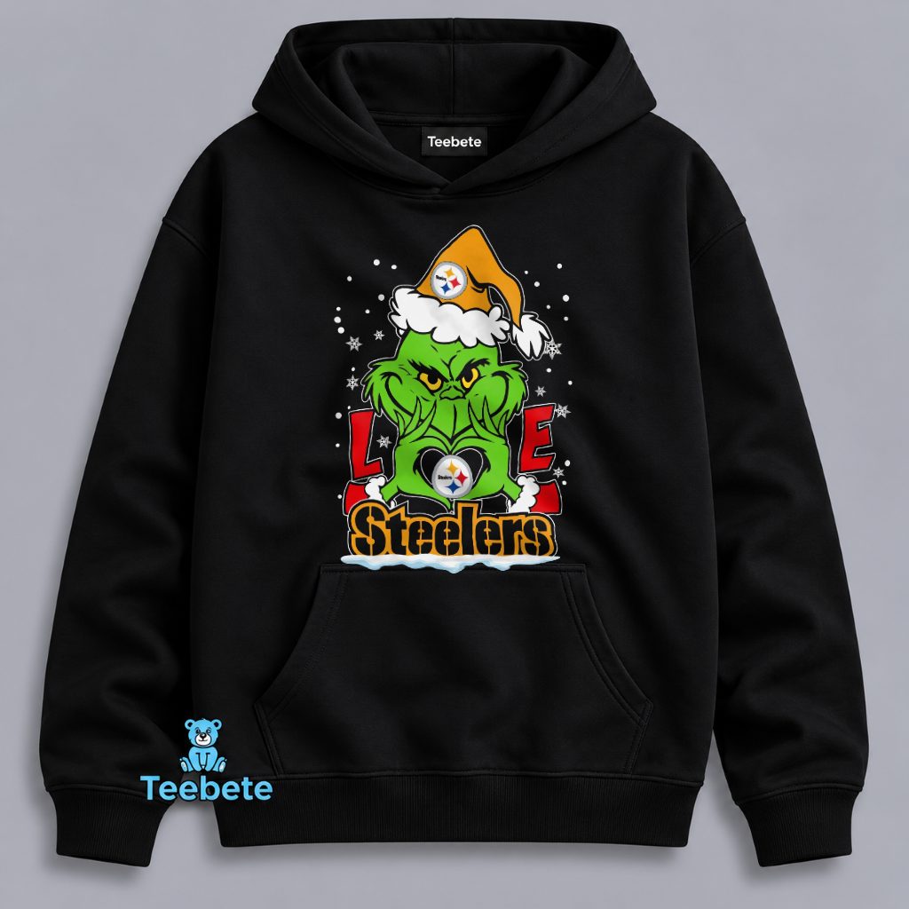 Grinch Love Pittsburgh Steelers Christmas Hoodie Grinch Love Pittsburgh Steelers Christmas Hoodie