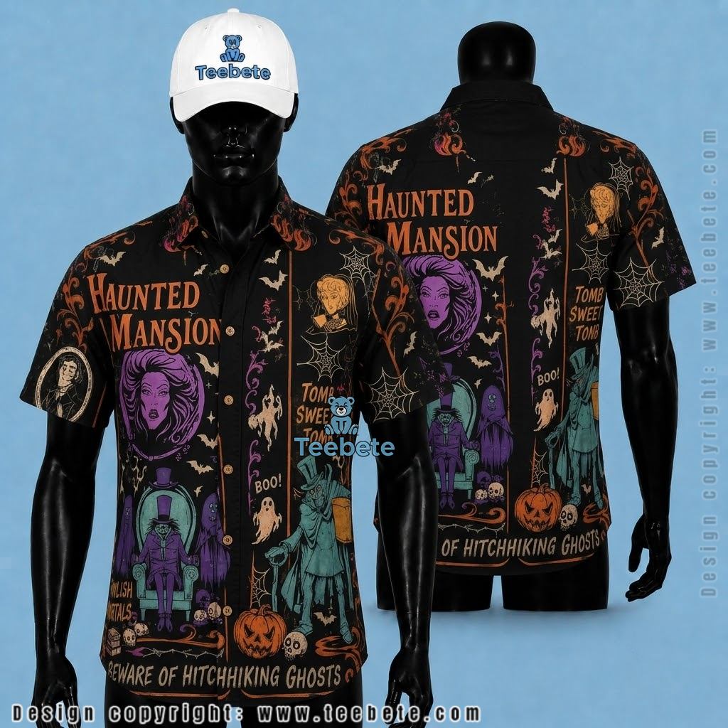 Haunted Mansion Halloween Hawaiian Shirt