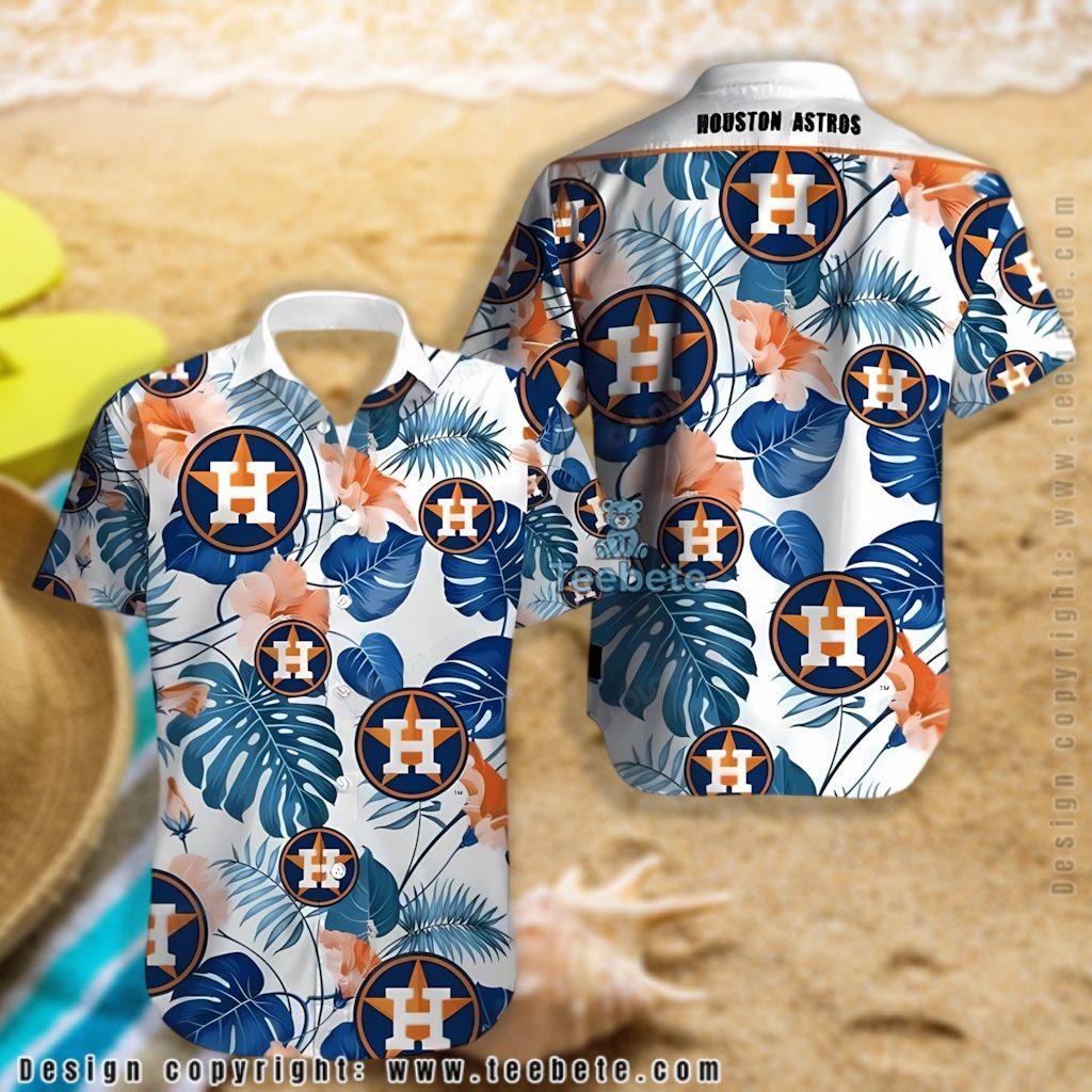 Hibiscus Floral Houston Astros Hawaiian Shirt Version 2 Hibiscus Floral Houston Astros Hawaiian Shirt Version 2