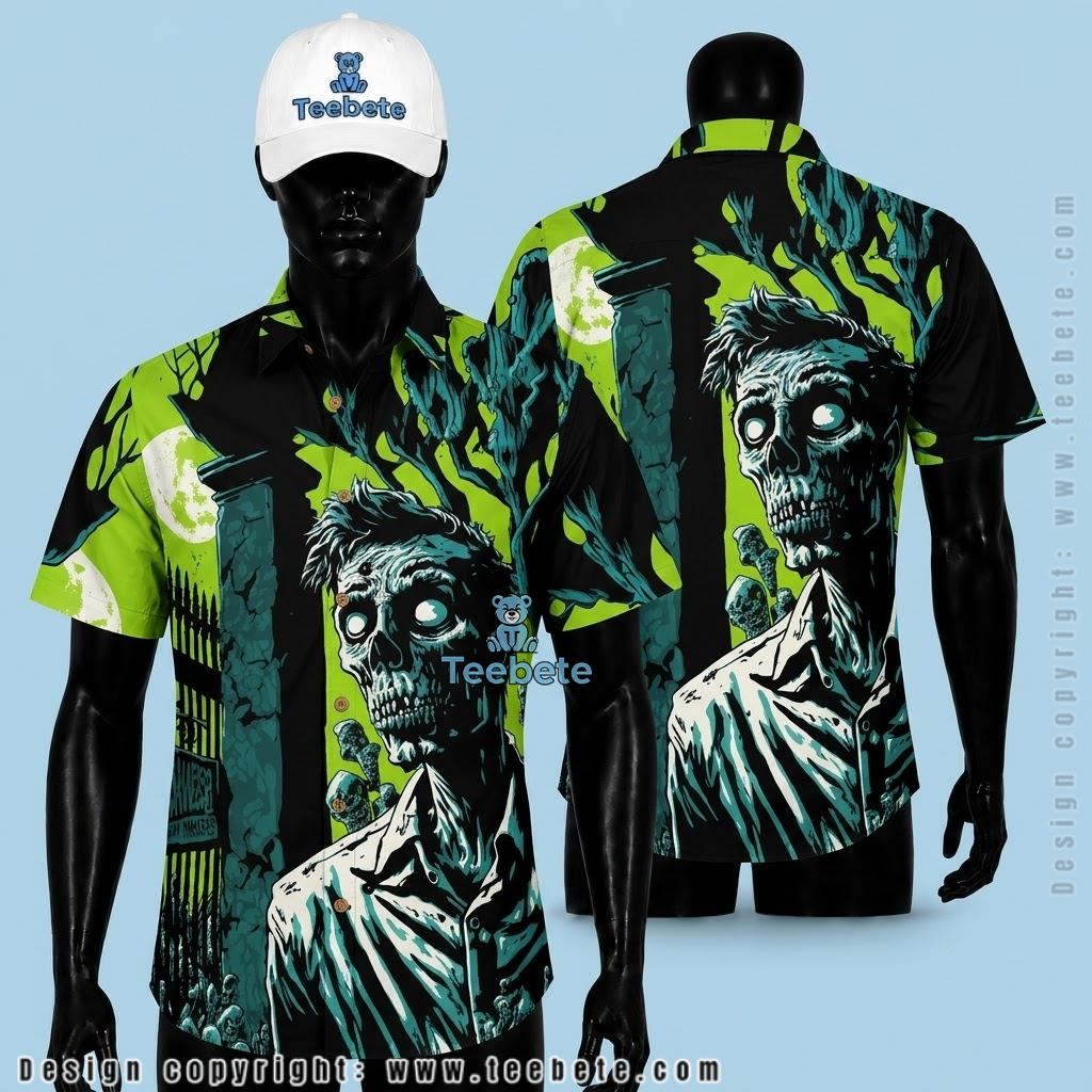 Horror Zombie Halloween Outfit Hawaiian Shirt