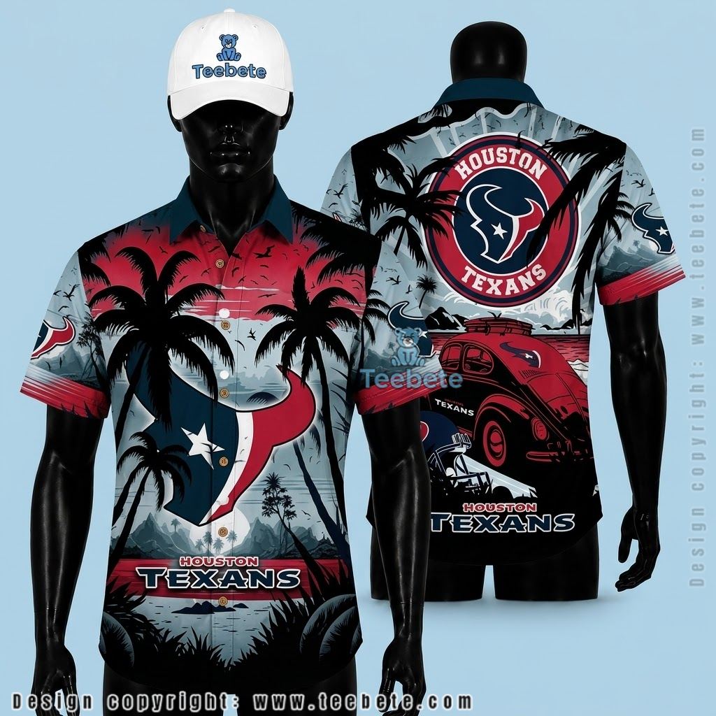 Houston Texans Hawaiian Shirt Beetle Car Custom Name