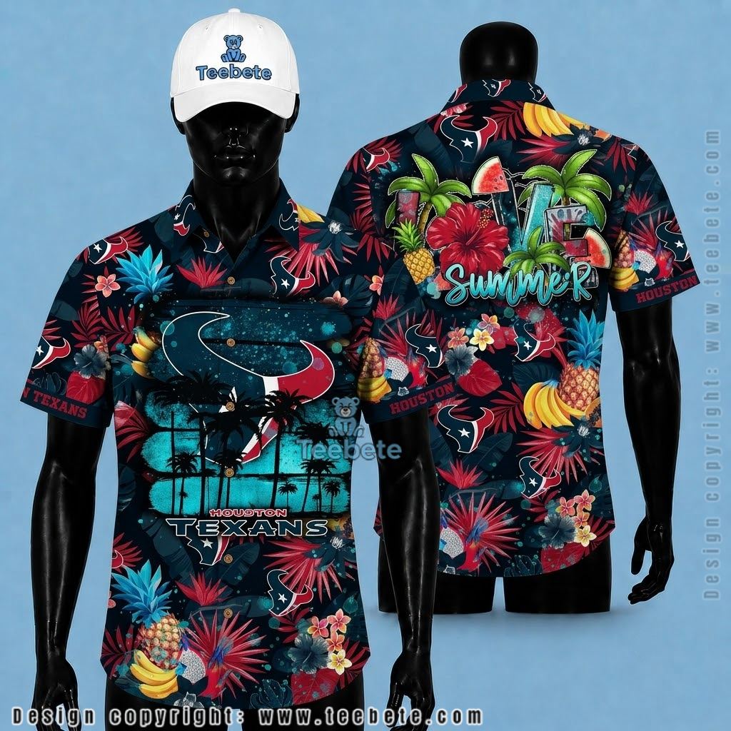Houston Texans Hawaiian Shirt Love Summer Fruit Paradise