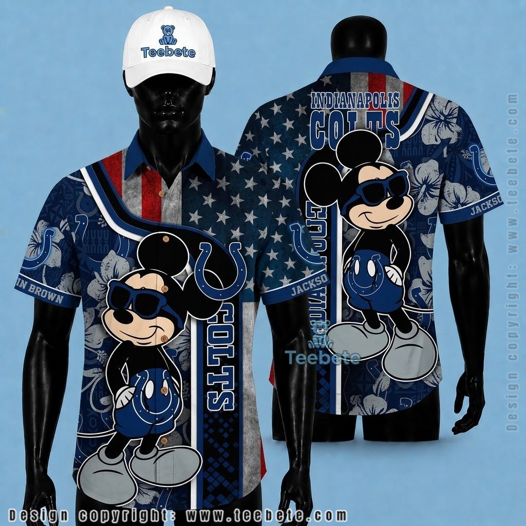 Indianapolis Colts Hawaiian Shirt Mickey Cool Custom Name