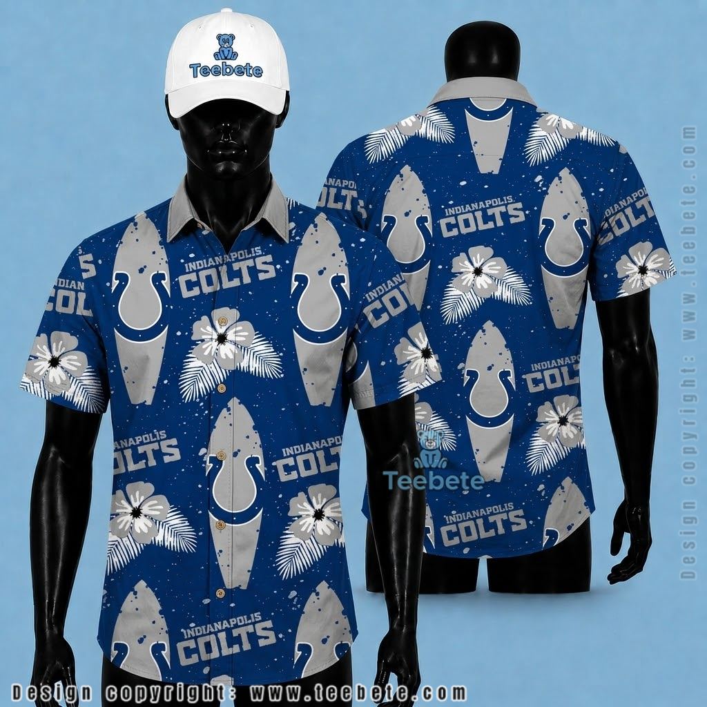 Indianapolis Colts Hawaiian Shirt Surfboard Set Combo