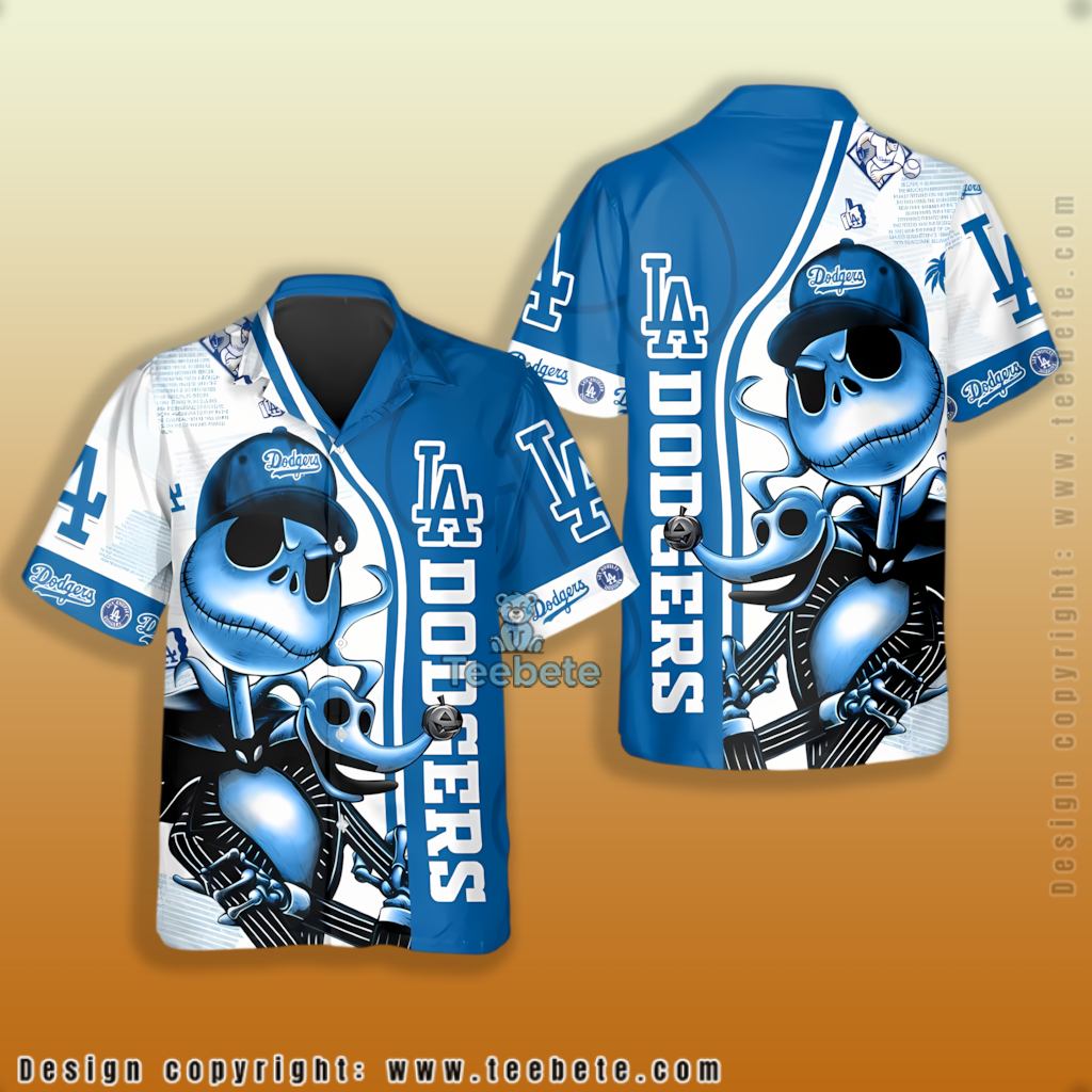 Jack Skellington Los Angeles Dodgers Hawaiian Shirt