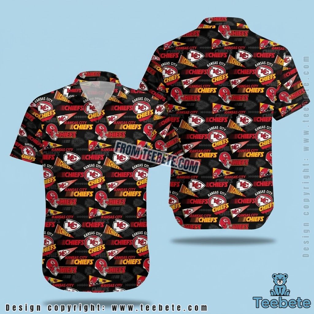 Kansas City Chiefs Aloha Shirt Tropical Parrot Kansas City Chiefs Aloha Shirt Tropical Parrot