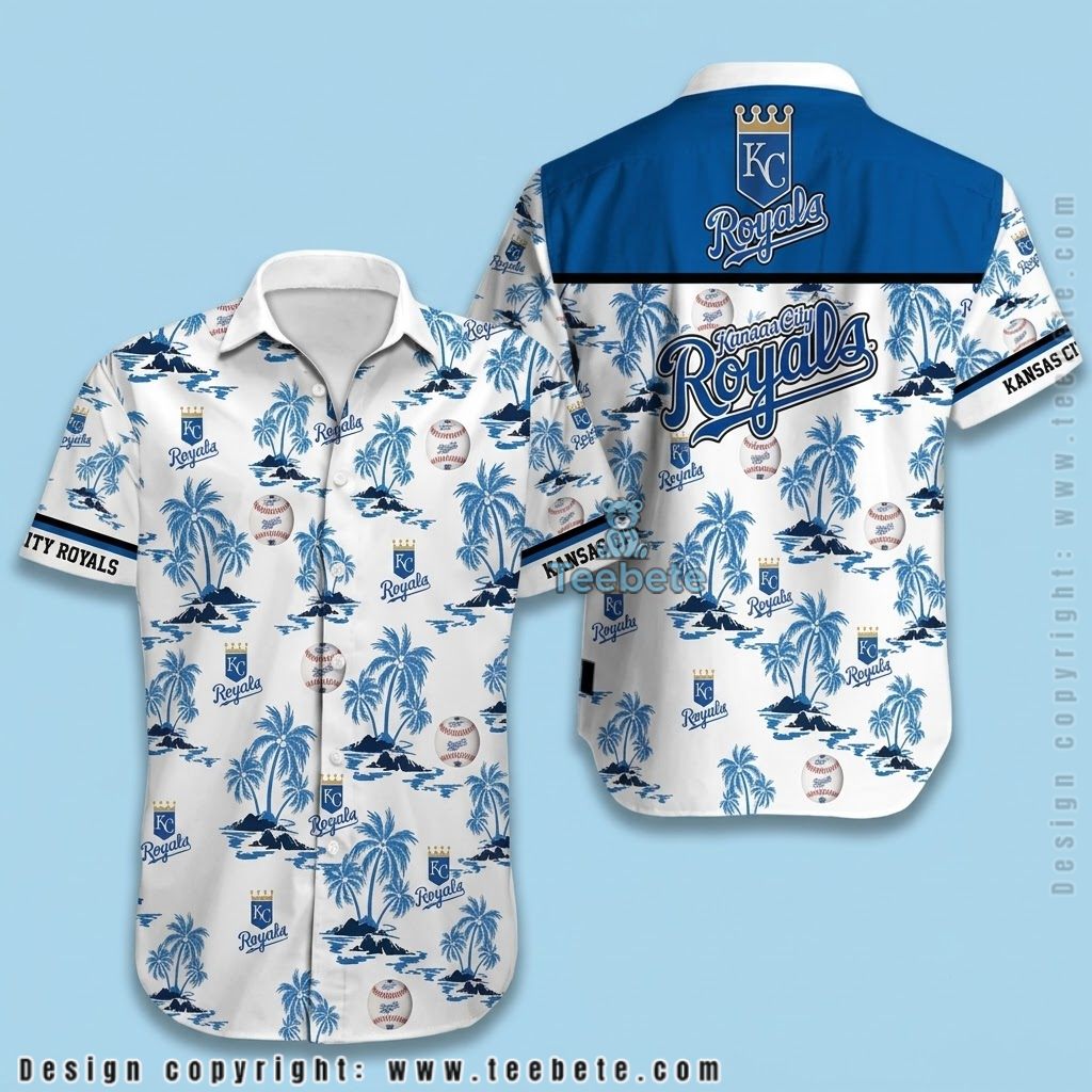 Kansas City Royals Hawaiian Shirt Baseball Island Contrast