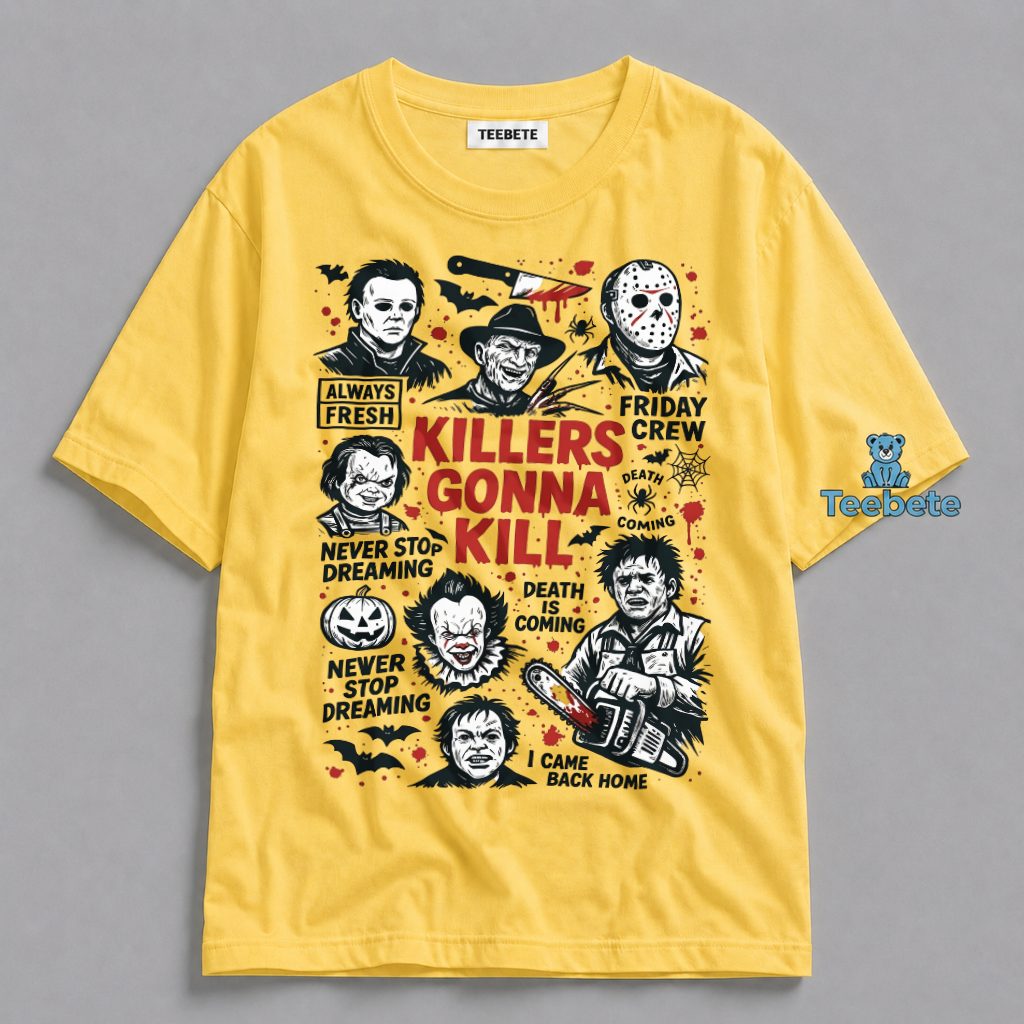 Killers Gonna Kill Horror Icons Halloween Shirt