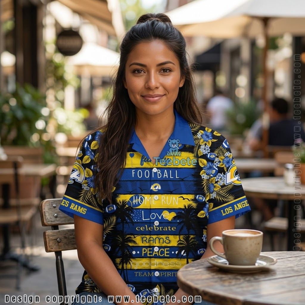 Los Angeles Rams Family Football Hawaiian Shirt