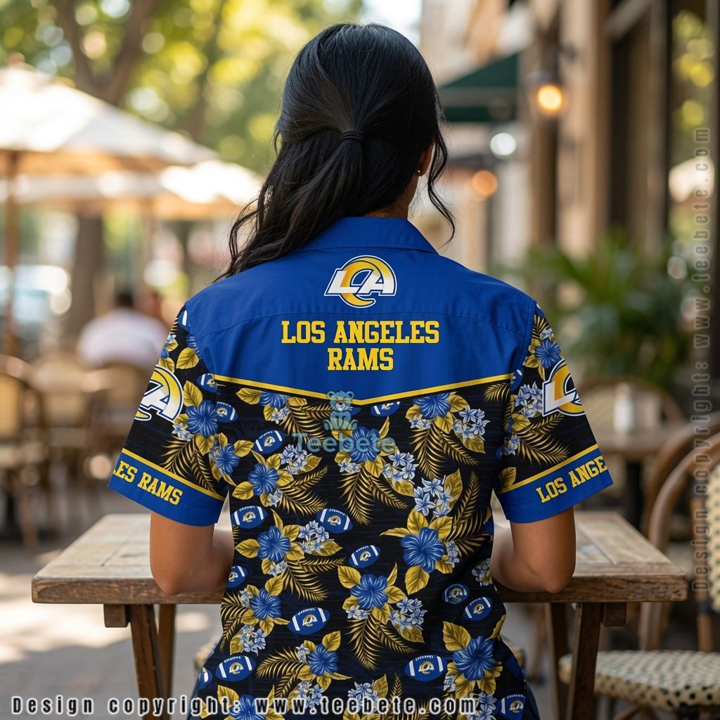 Los Angeles Rams Family Football Hawaiian Shirt Version 2 Los Angeles Rams Family Football Hawaiian Shirt Version 2