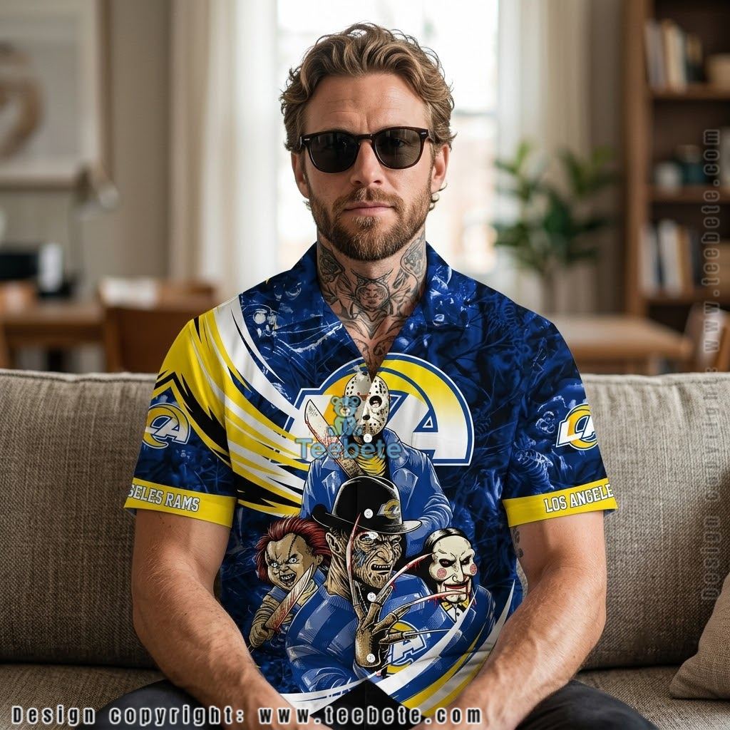 Los Angeles Rams Horror Characters Hawaiian Shirt