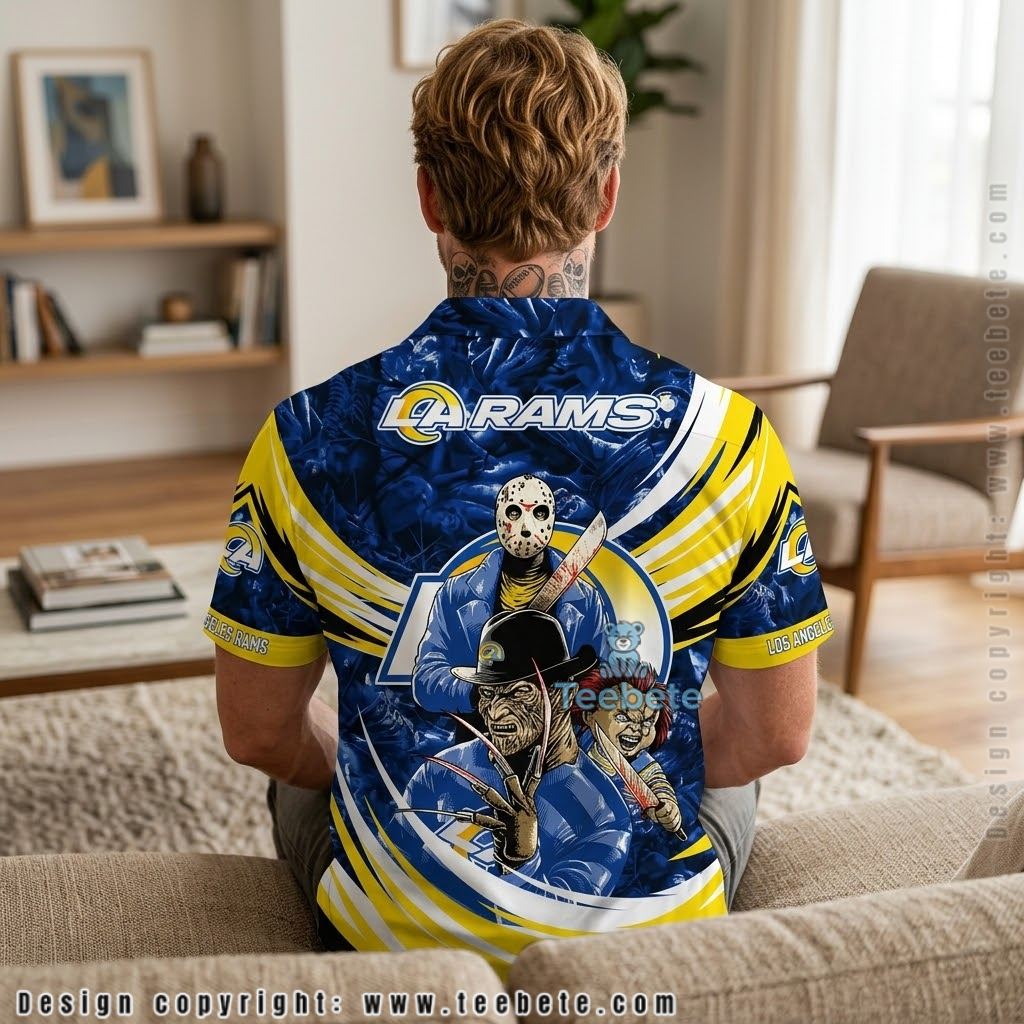 Los Angeles Rams Horror Characters Hawaiian Shirt Version 2 Los Angeles Rams Horror Characters Hawaiian Shirt Version 2